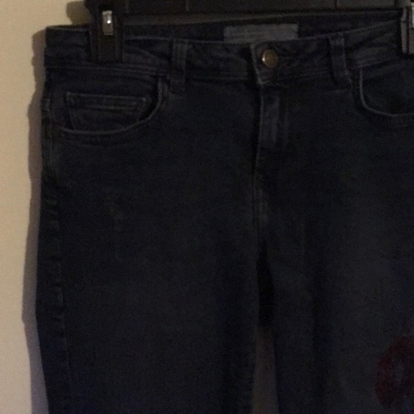 Zara Basic Z1975 Slim-Straight Denim Jeans in a Dark Wash (US 6) - Picture 5 of 11